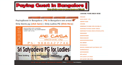 Desktop Screenshot of payingguestinbangalore.com